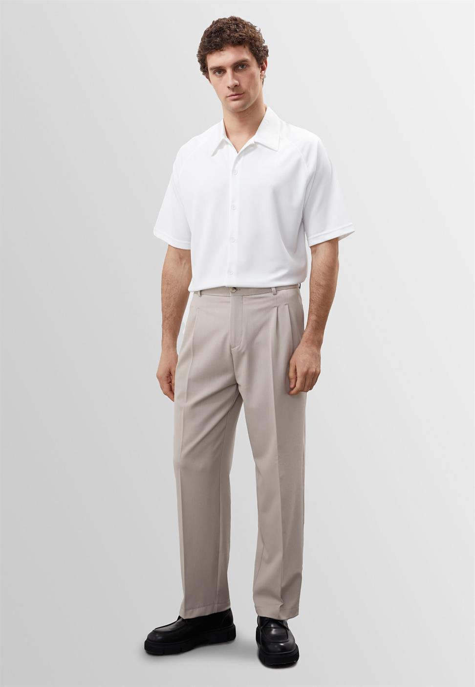 قميص رجالي بأكمام قصيرة مقاس كبير