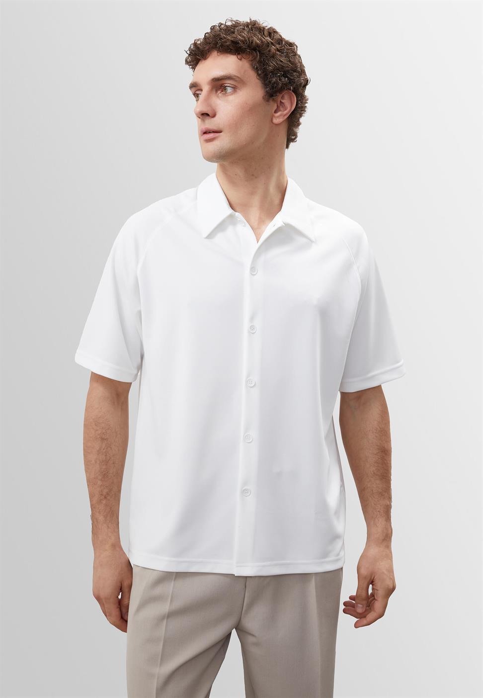 قميص رجالي بأكمام قصيرة مقاس كبير