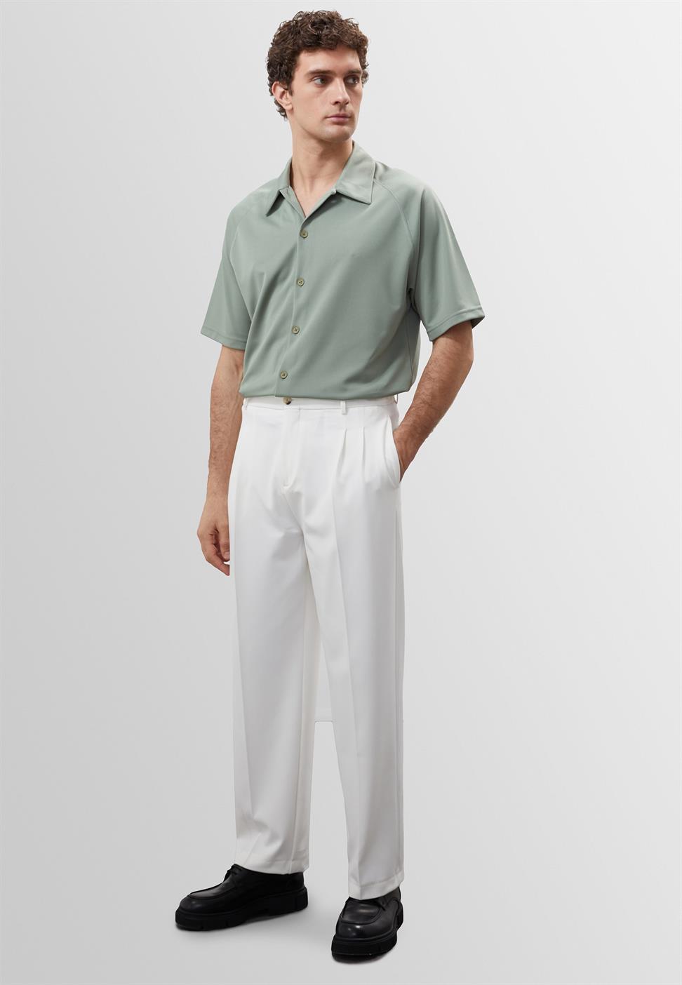 قميص رجالي بأكمام قصيرة مقاس كبير