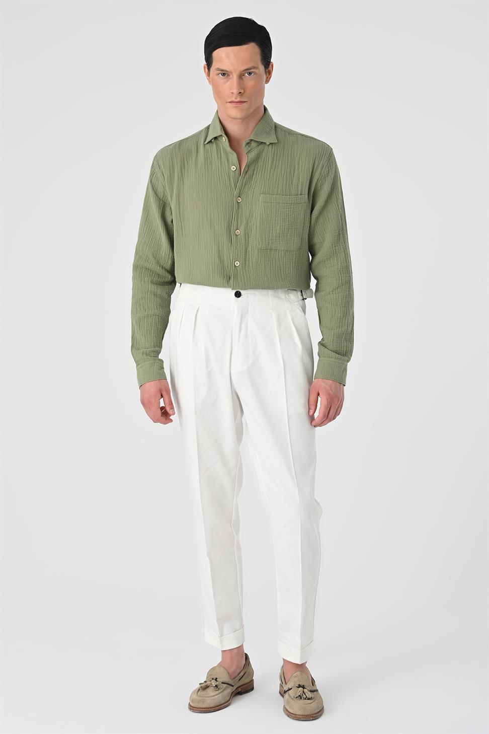 قميص رجالي من القطن مريح