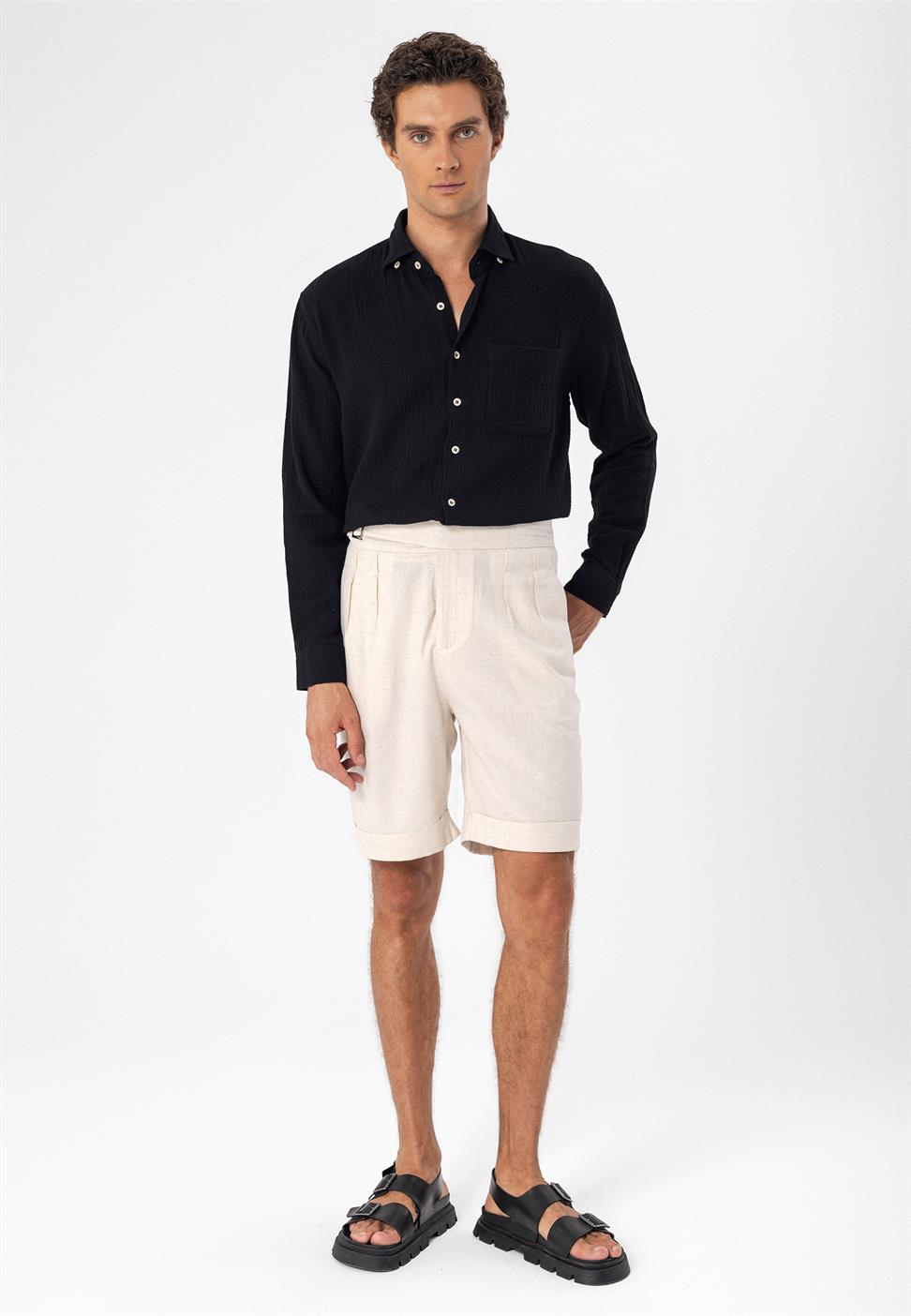 قميص رجالي من القطن مريح