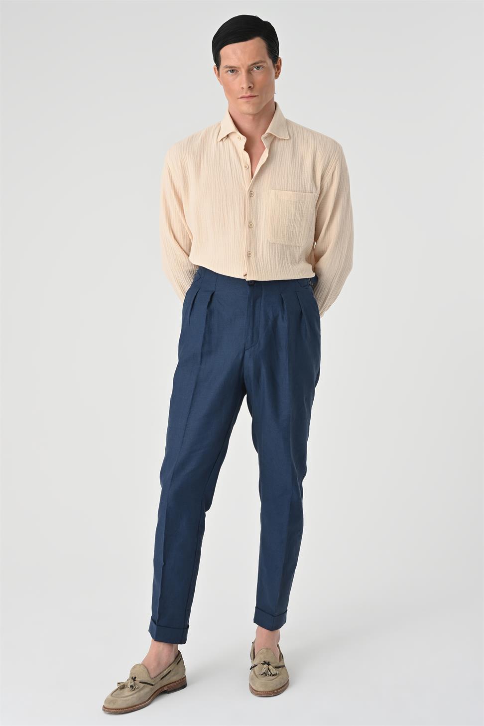 قميص رجالي من القطن مريح