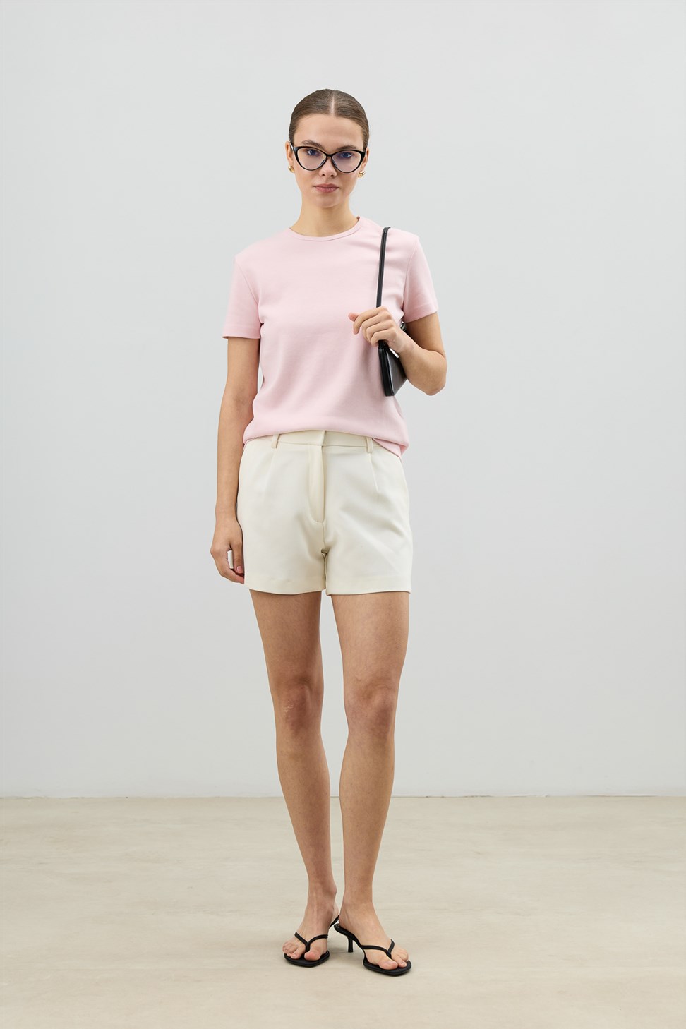 Antioch Pembe Basic Kadın T-Shirt