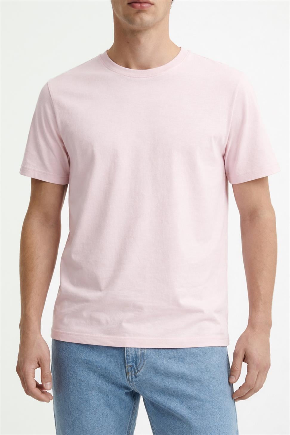 Antioch Pembe Pamuklu Erkek T-Shirt