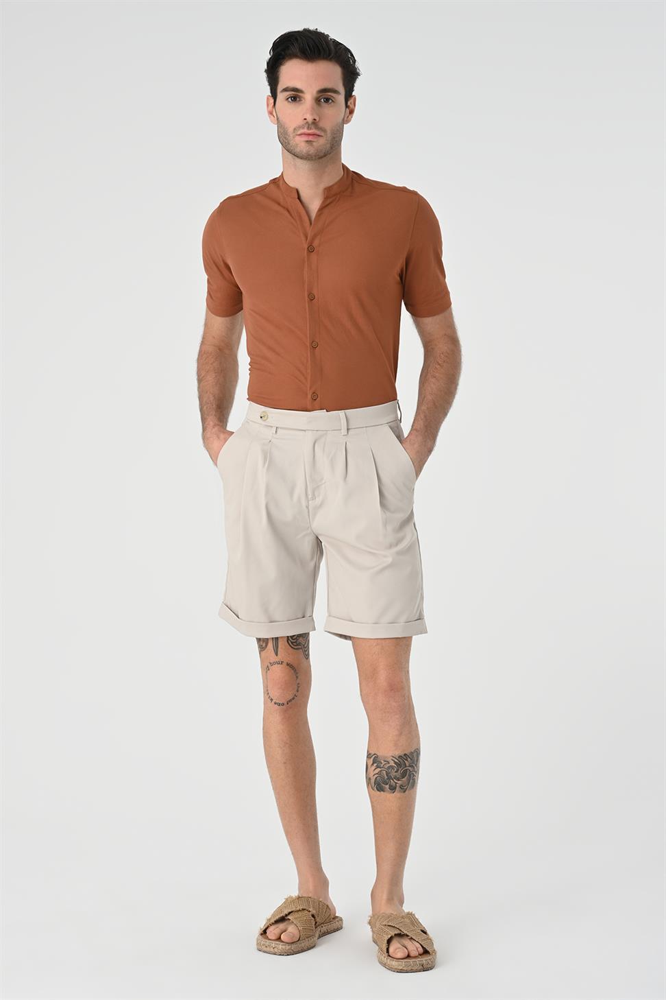 شورت رجالي مطوي