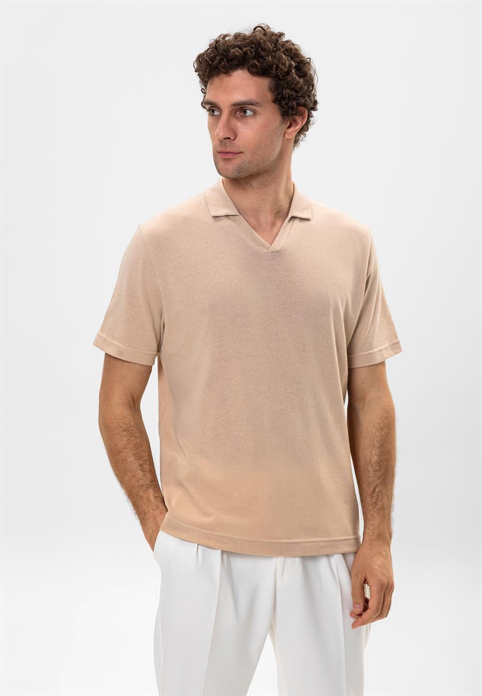 تي شيرت بولو V ياكا إركيك