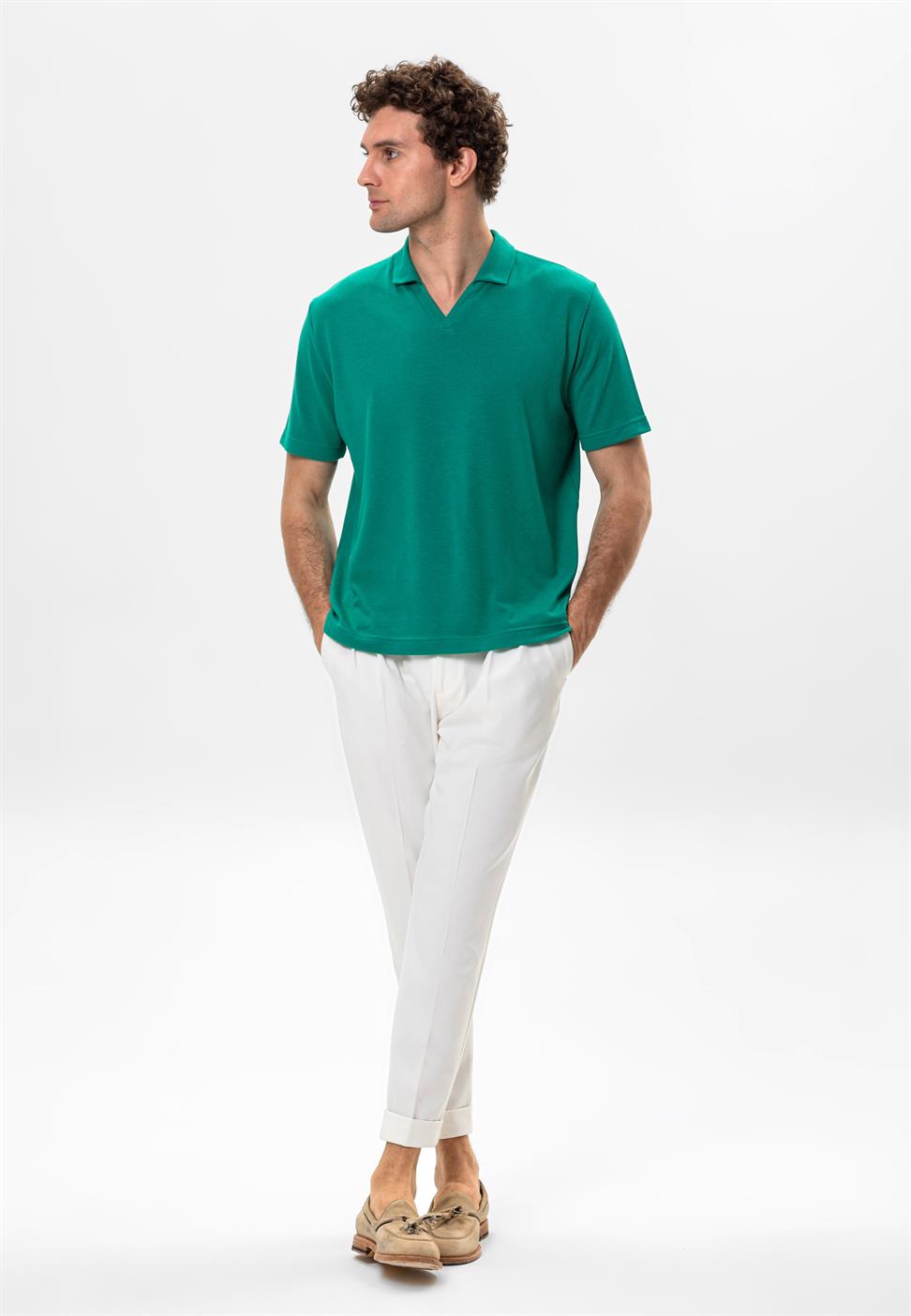 تي شيرت بولو V ياكا إركيك