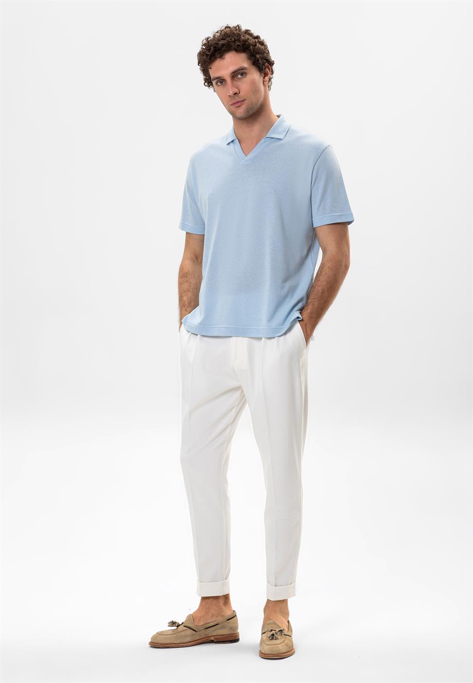 تي شيرت بولو V ياكا إركيك