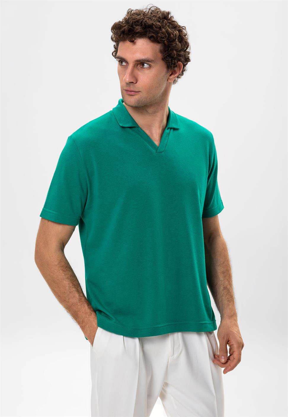 تي شيرت بولو V ياكا إركيك
