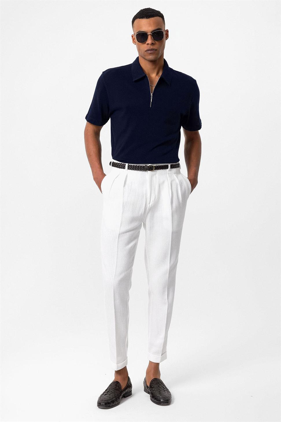 تي شيرت بولو بسحاب للرجال