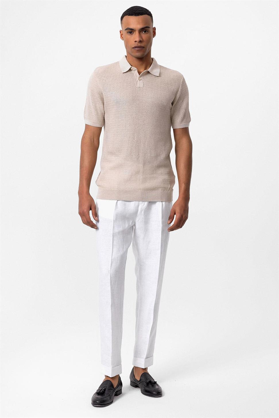تي شيرت تريكو للرجال بياقة بولو