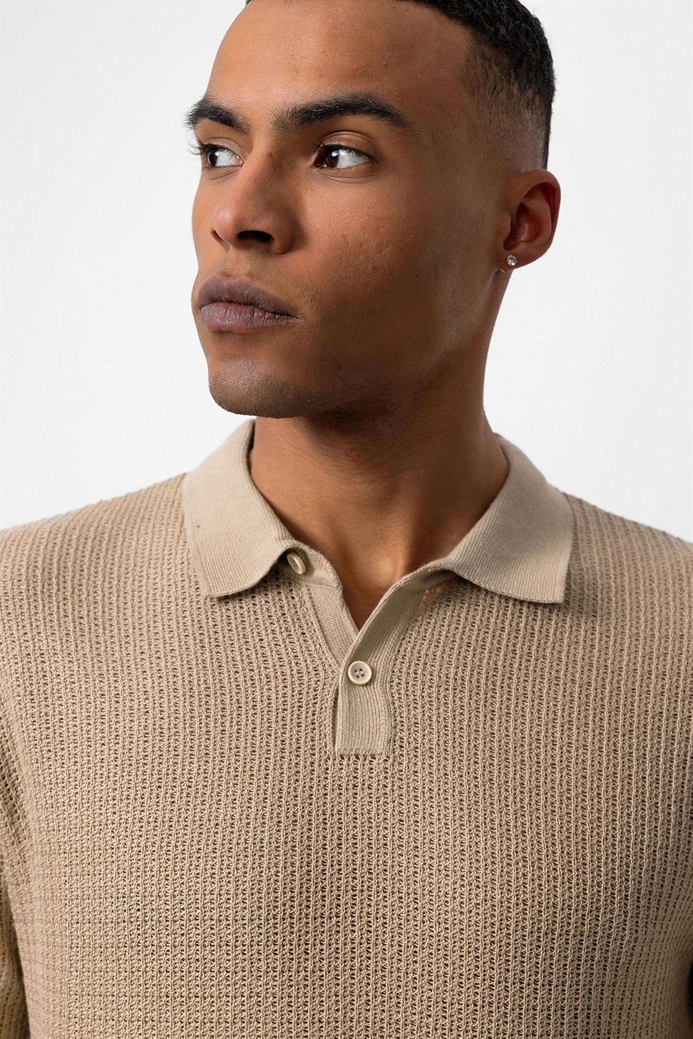 تي شيرت تريكو للرجال بياقة بولو