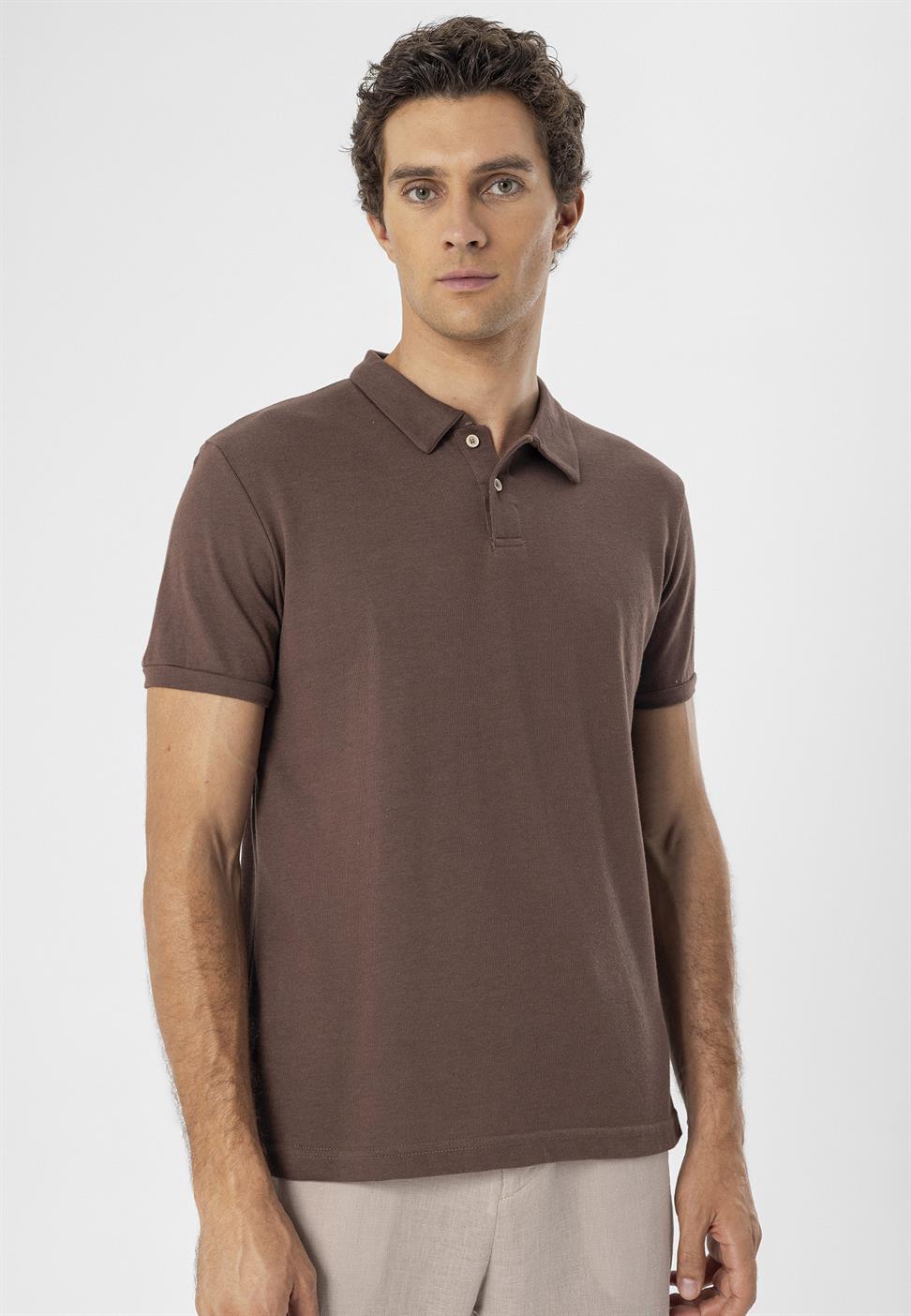 تي شيرت بولو ياكا بقصة ضيقة من Arkek