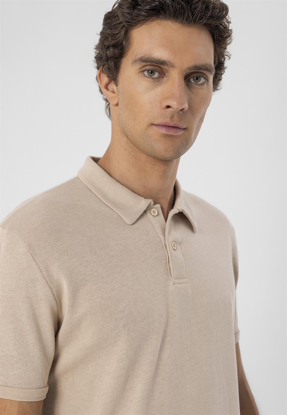 تي شيرت بولو ياكا بقصة ضيقة من Arkek