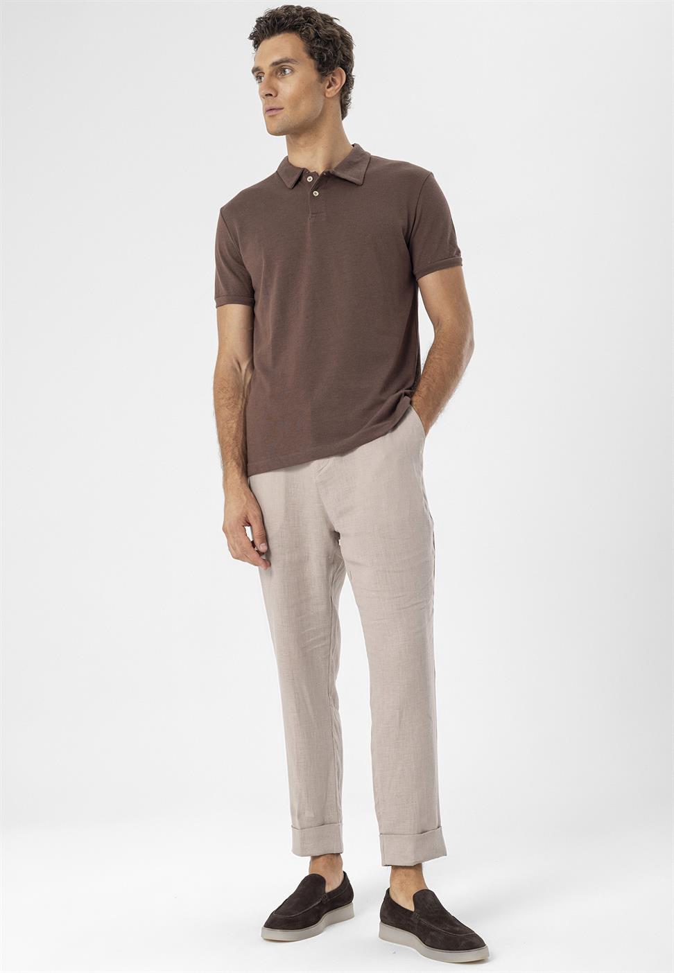 تي شيرت بولو ياكا بقصة ضيقة من Arkek