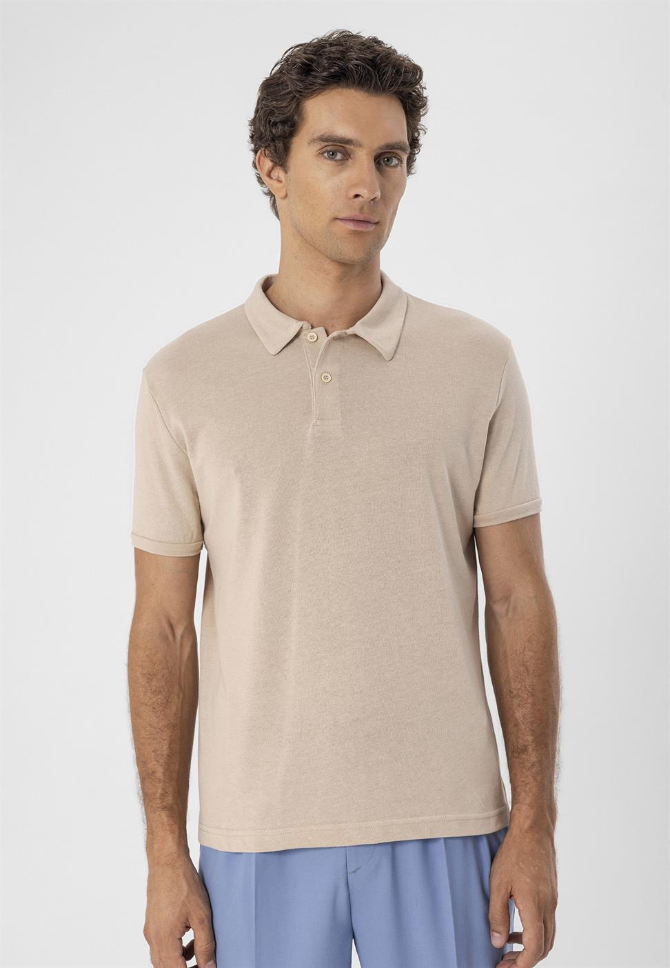 تي شيرت بولو ياكا بقصة ضيقة من Arkek