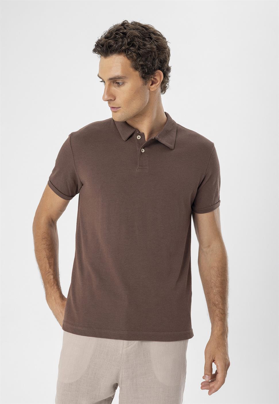 تي شيرت بولو ياكا بقصة ضيقة من Arkek