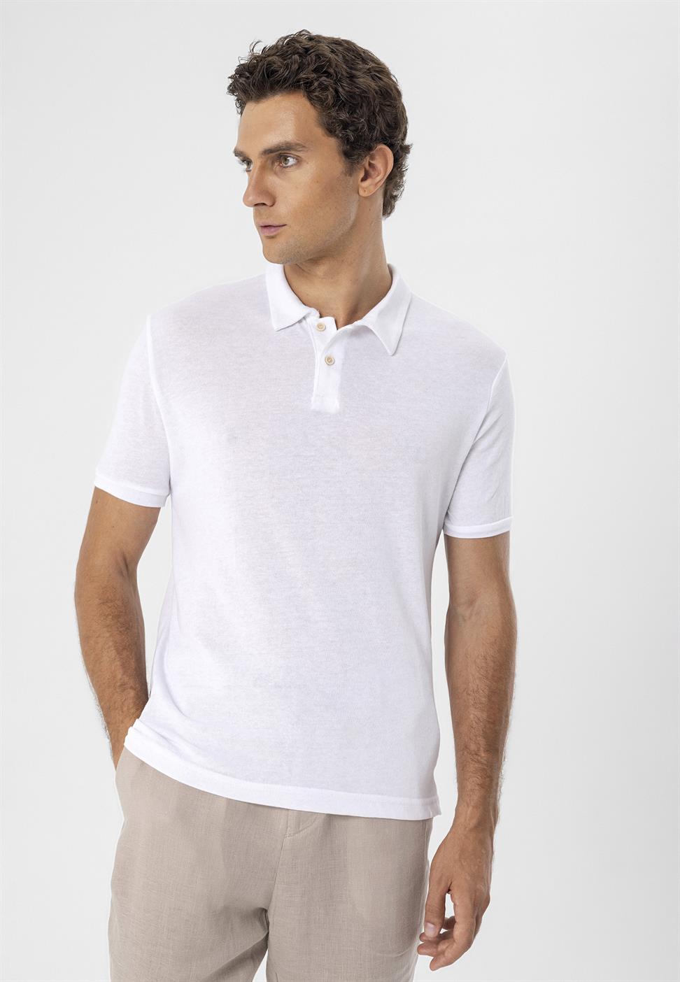 تي شيرت بولو ياكا بقصة ضيقة من Arkek