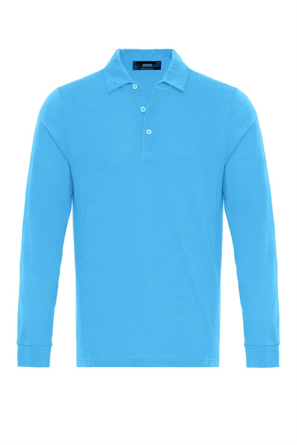 سترة بولو بياقة طويلة الأكمام للرجال