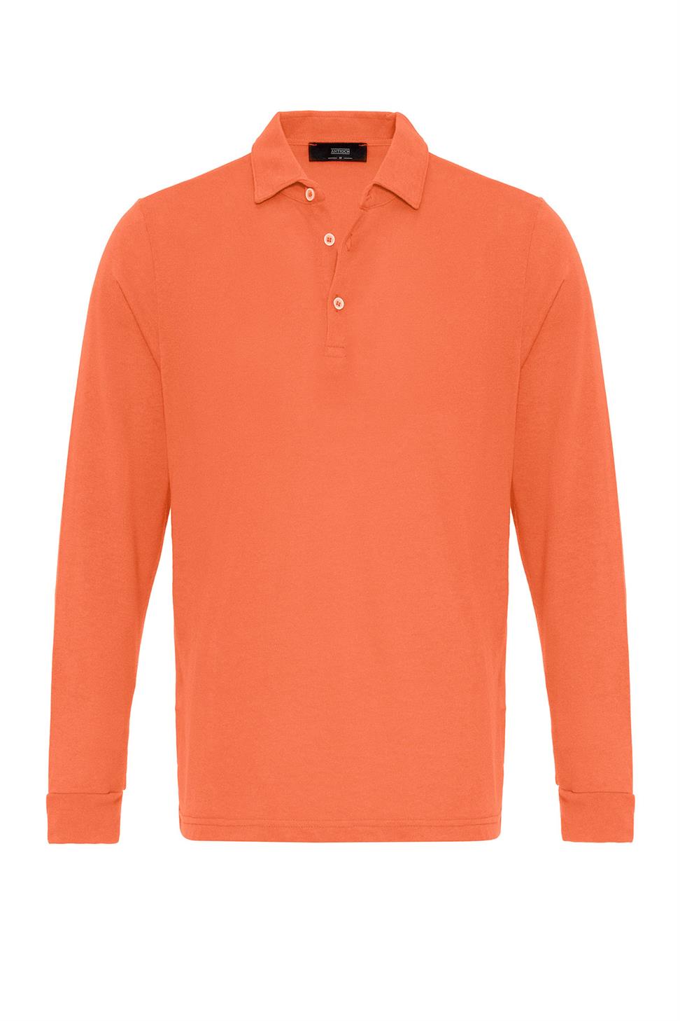 سترة بولو بياقة طويلة الأكمام للرجال