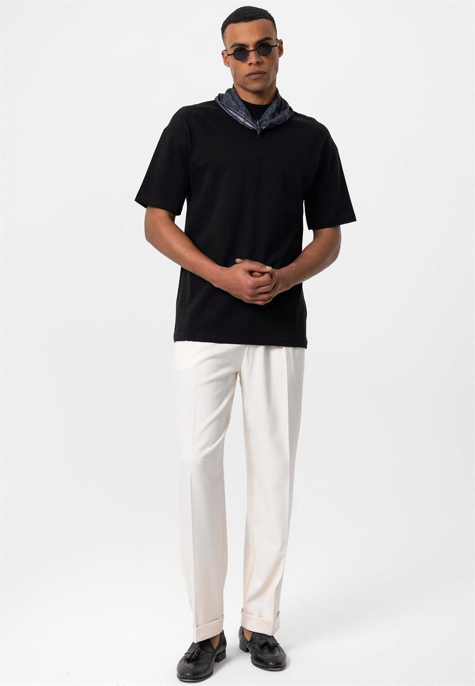 تي شيرت رجالي أساسي مريح