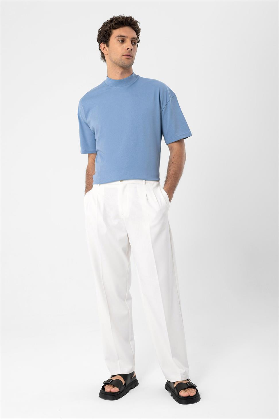 تي شيرت رجالي أساسي مريح