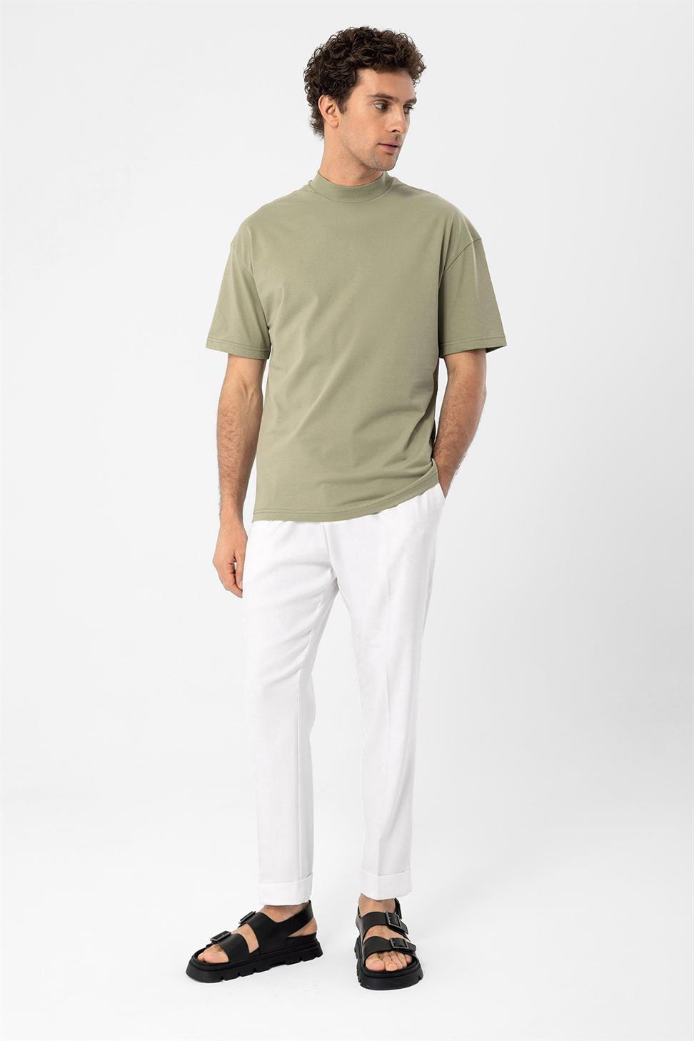 تي شيرت رجالي أساسي مريح