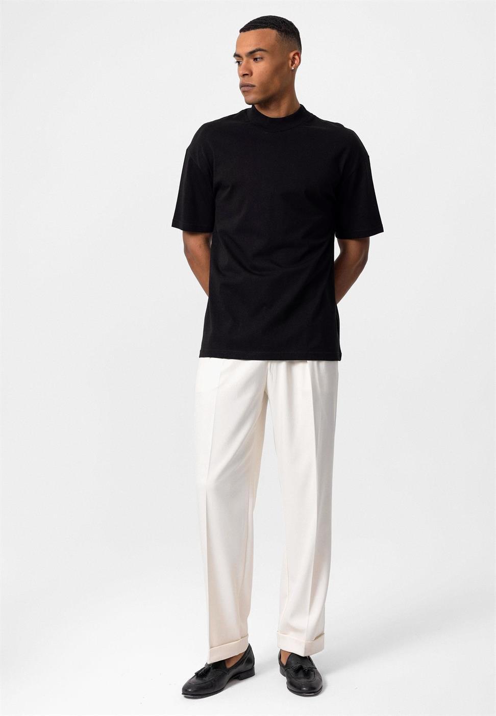 تي شيرت رجالي أساسي مريح