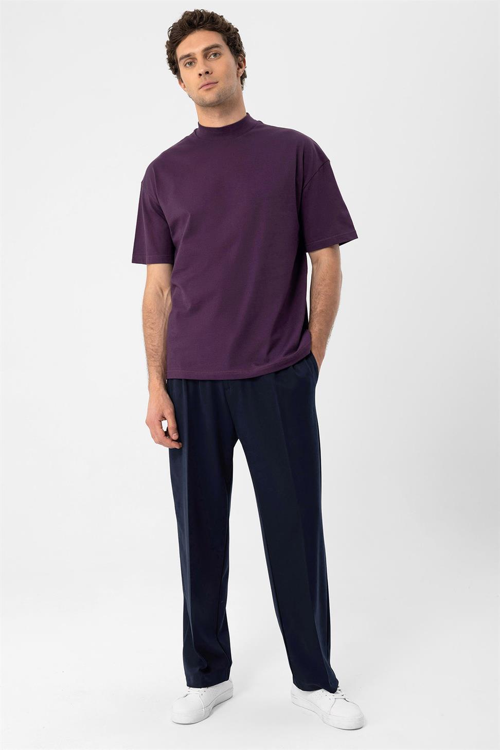 تي شيرت رجالي أساسي مريح