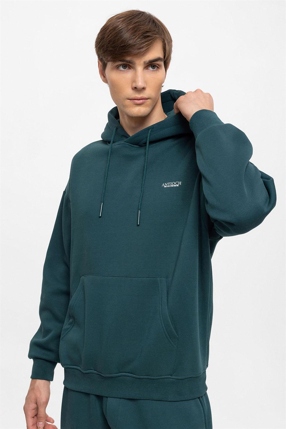 طقم بدلة رياضية رجالية بطبعة أنطاكية بقصة عادية