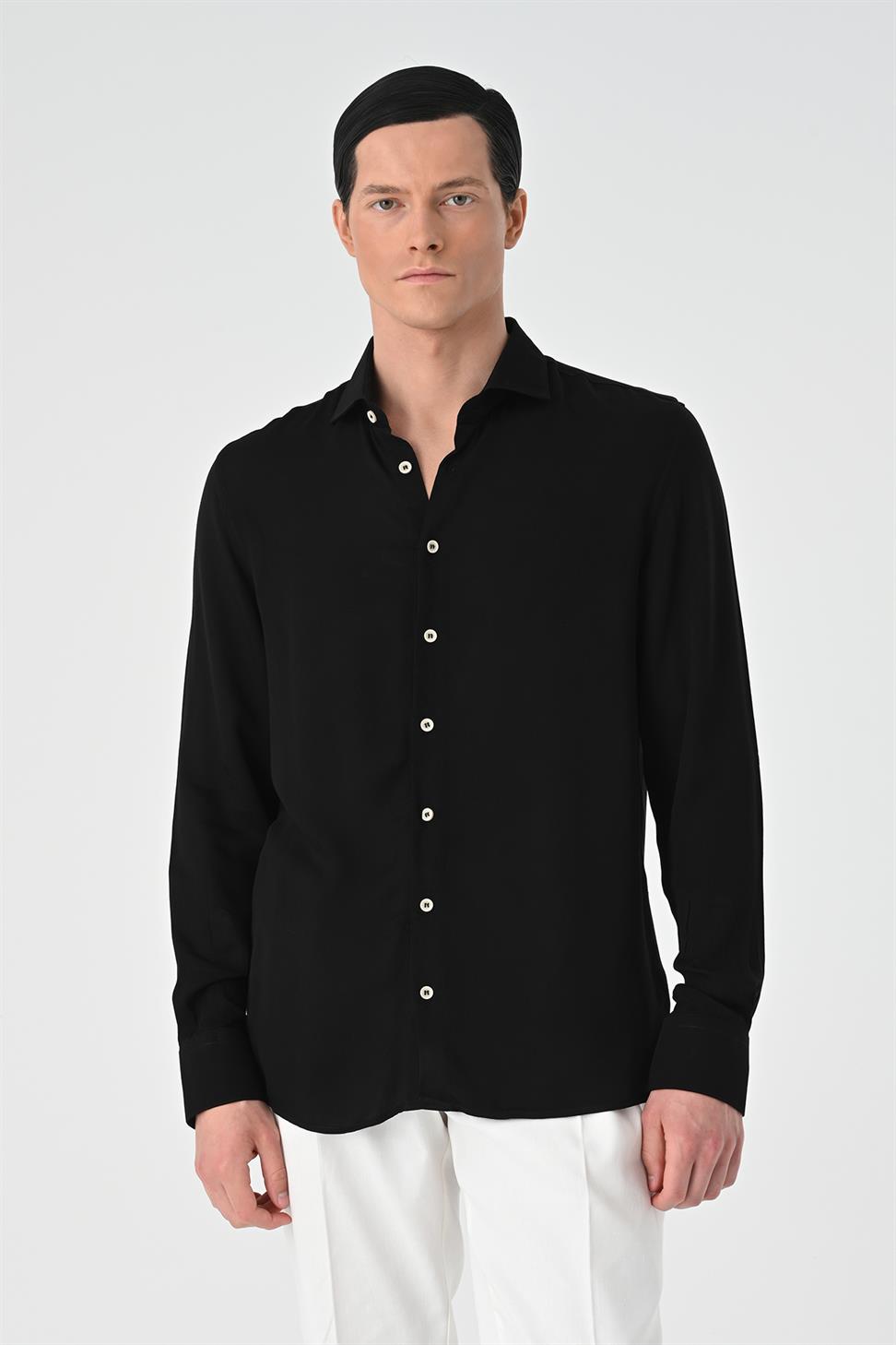 قميص رجالي بقصة عادية