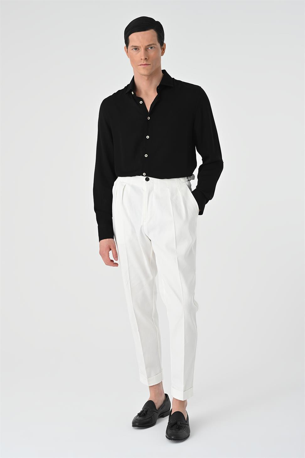 قميص رجالي بقصة عادية