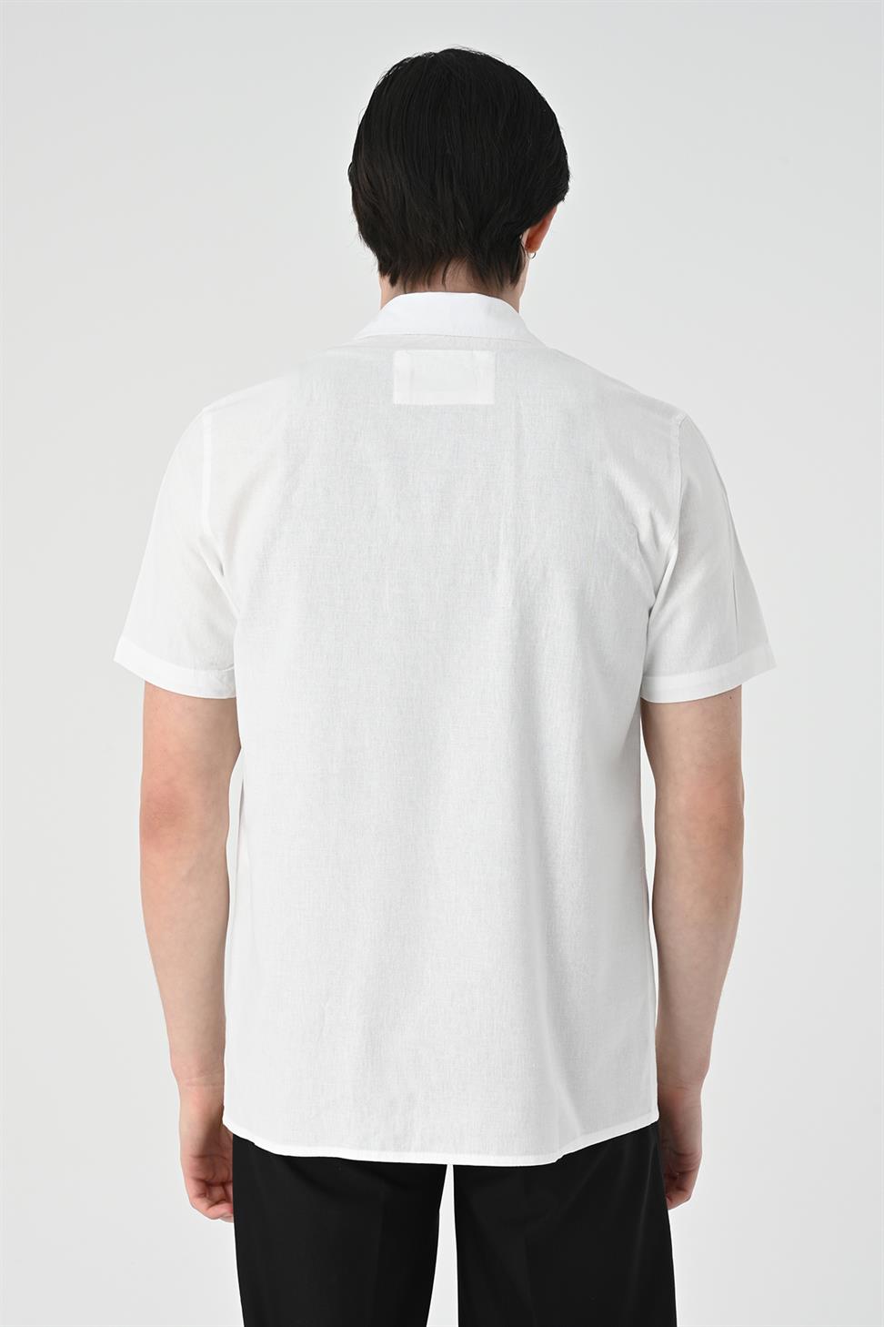 قميص سفاري للرجال بقصة عادية