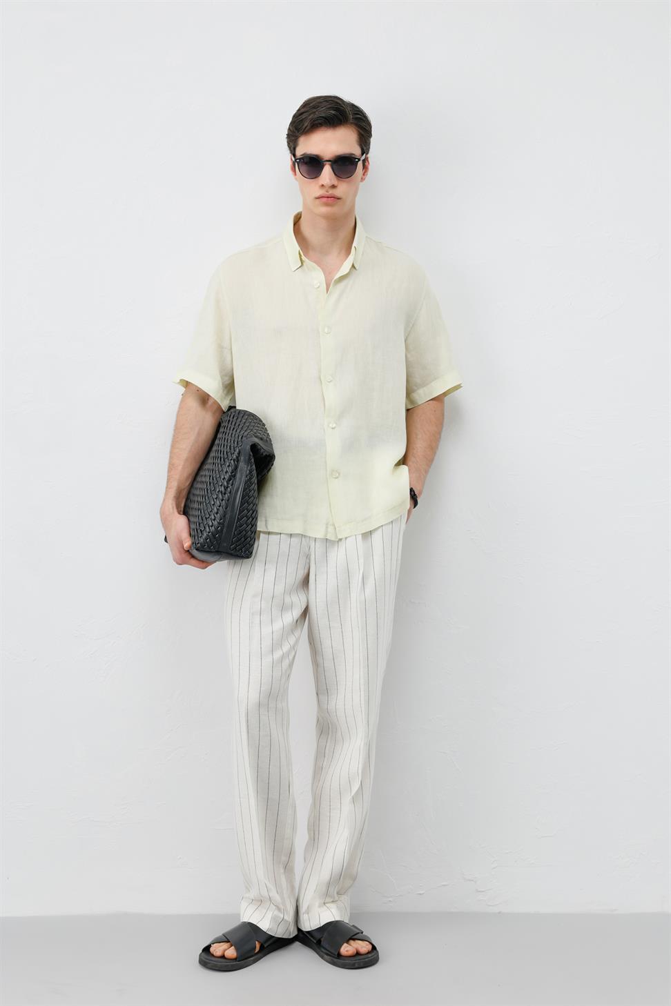 100% Linen Relaxed Mens Shirt