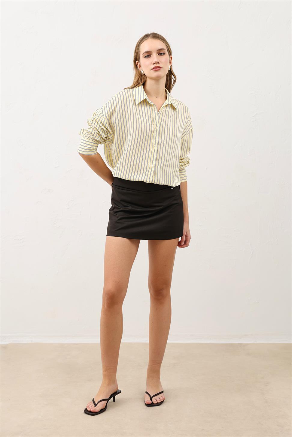 Oversized Striped Womens Shirt