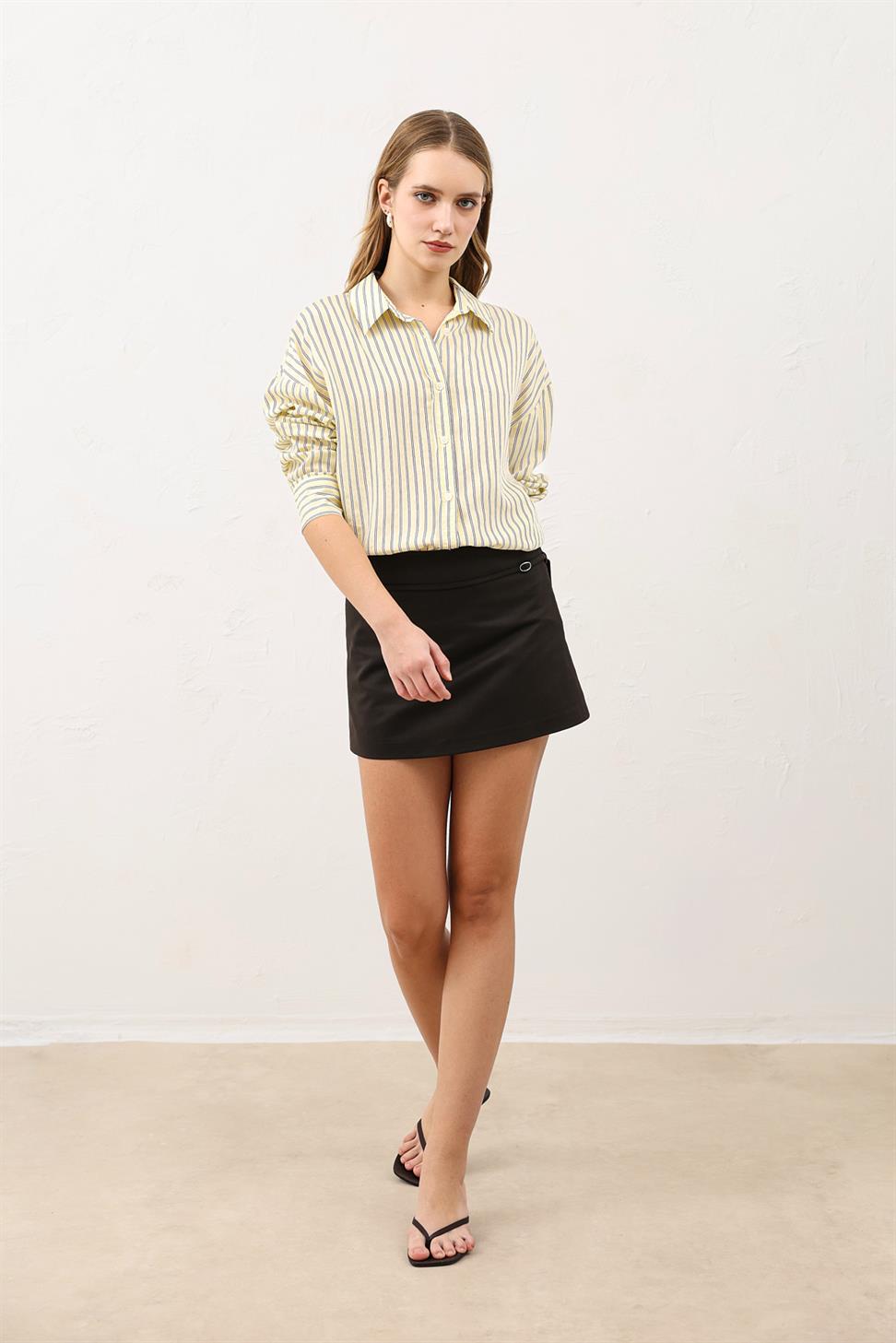Oversized Striped Womens Shirt