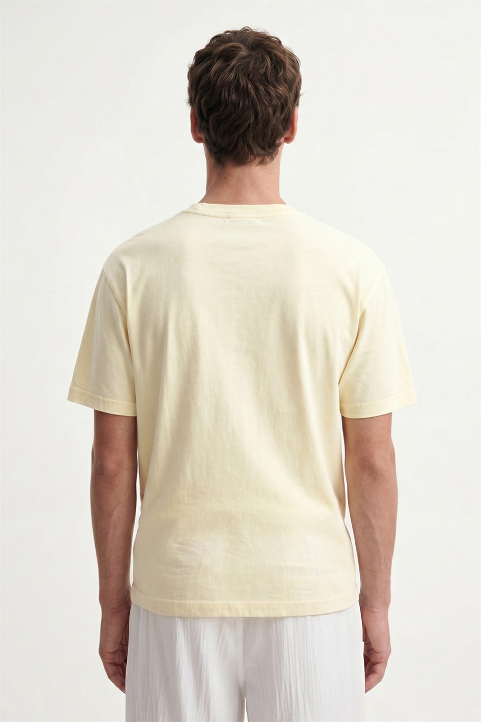 Antioch Sarı Pamuklu Erkek T-Shirt