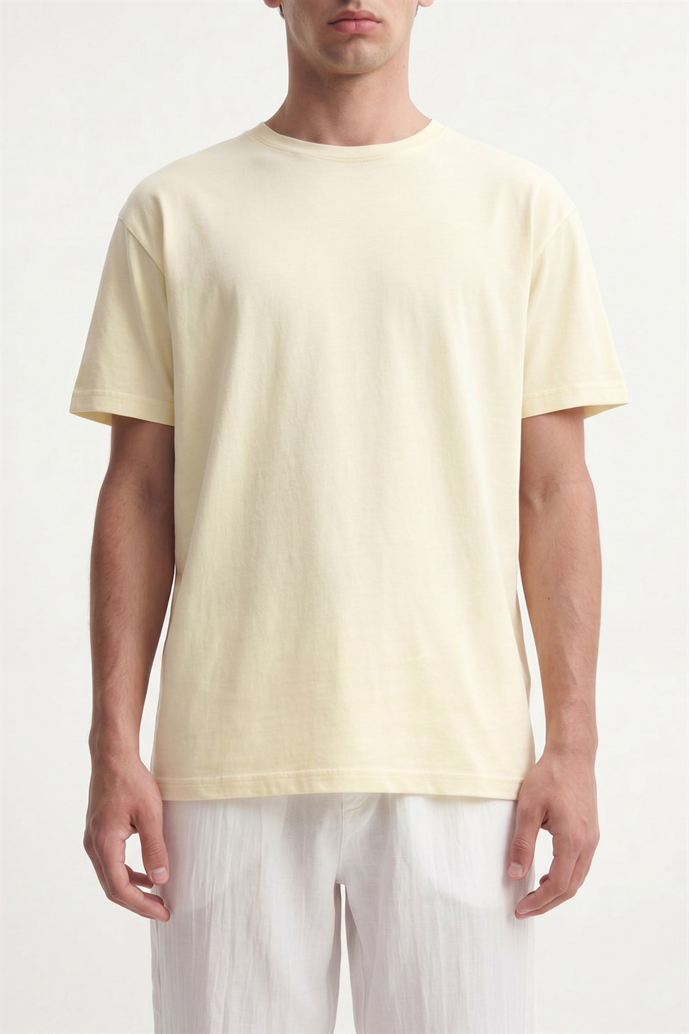 Antioch Sarı Pamuklu Erkek T-Shirt