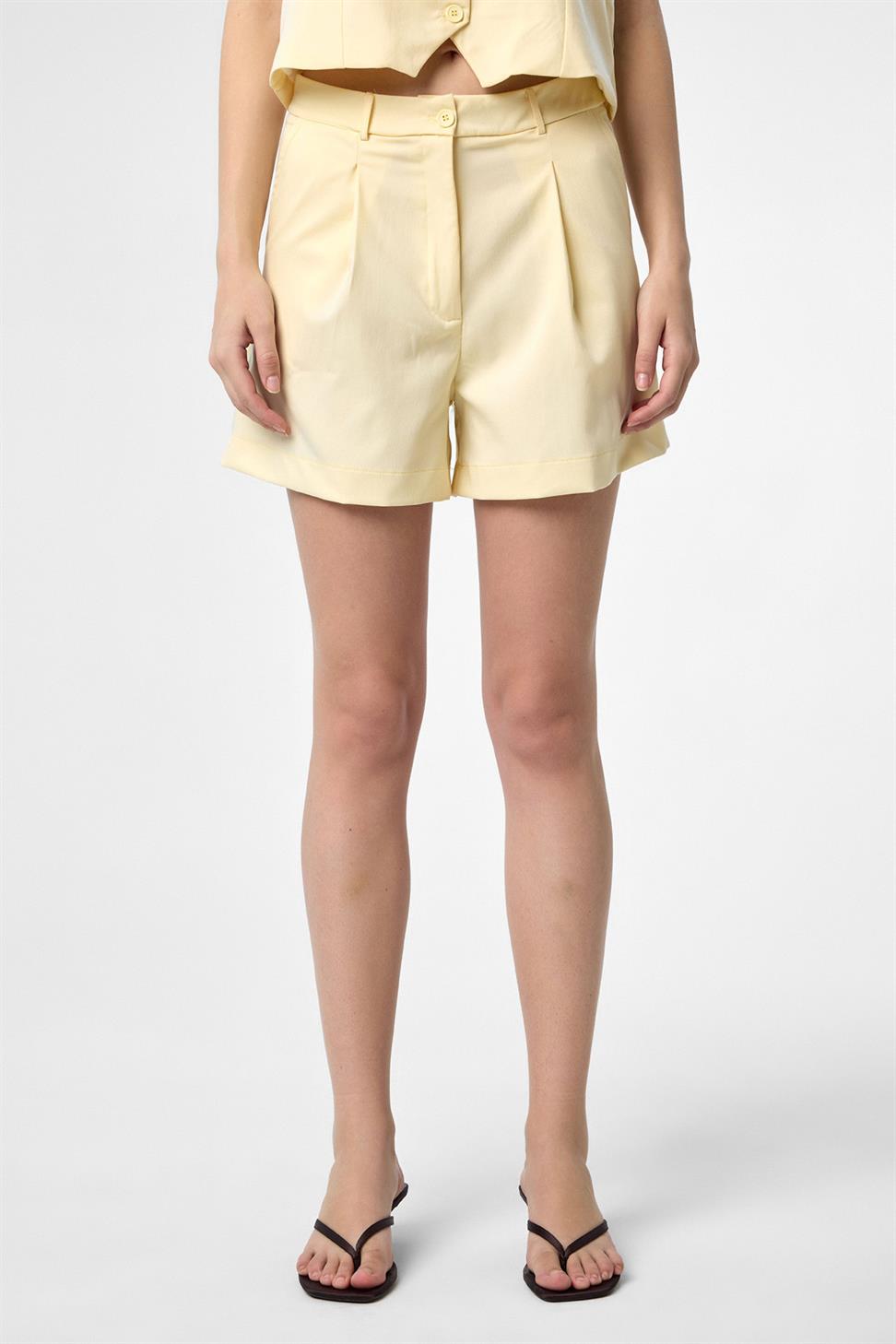 Antioch Sarı Yelek-Şort Kadın Takım