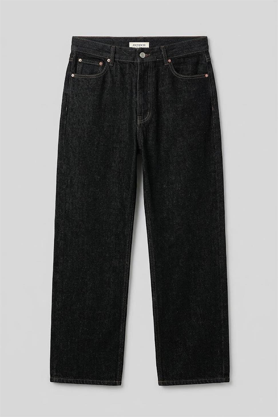 Antioch Siyah Baggy Fit Erkek Jean
