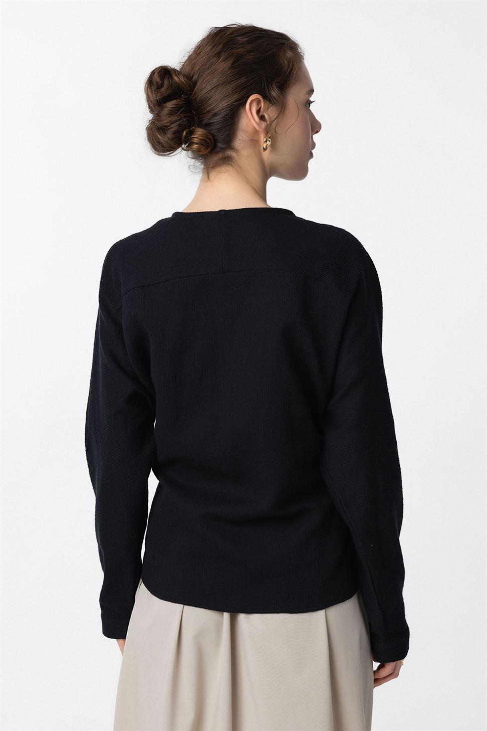 Tie-Front Kimono Blouse