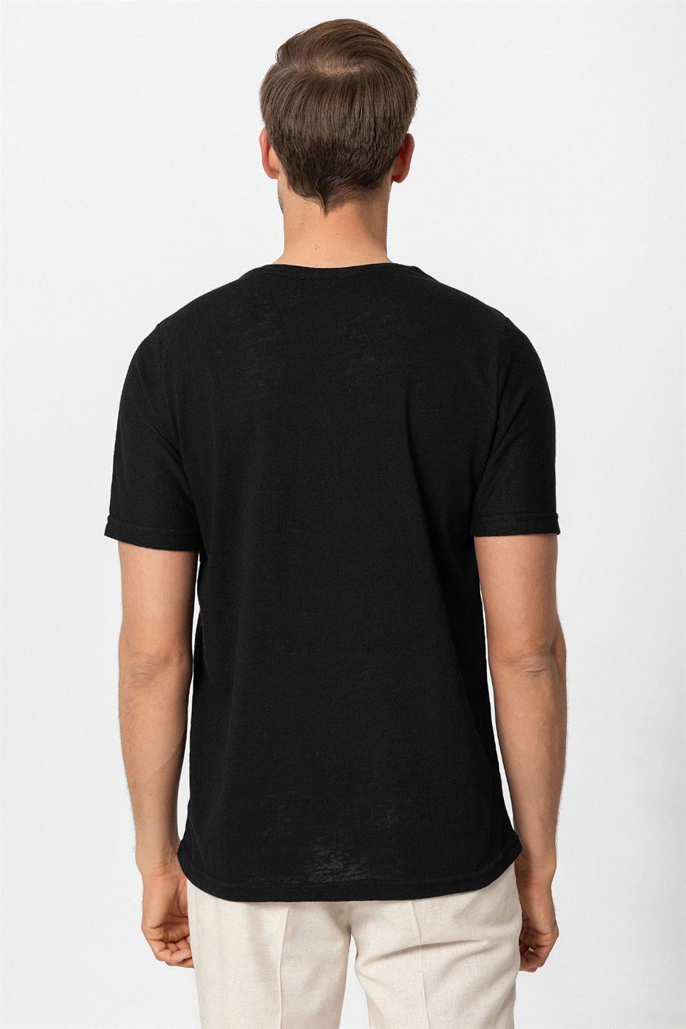 تيشيرت رجالي برقبة كرو أساسية للرجال