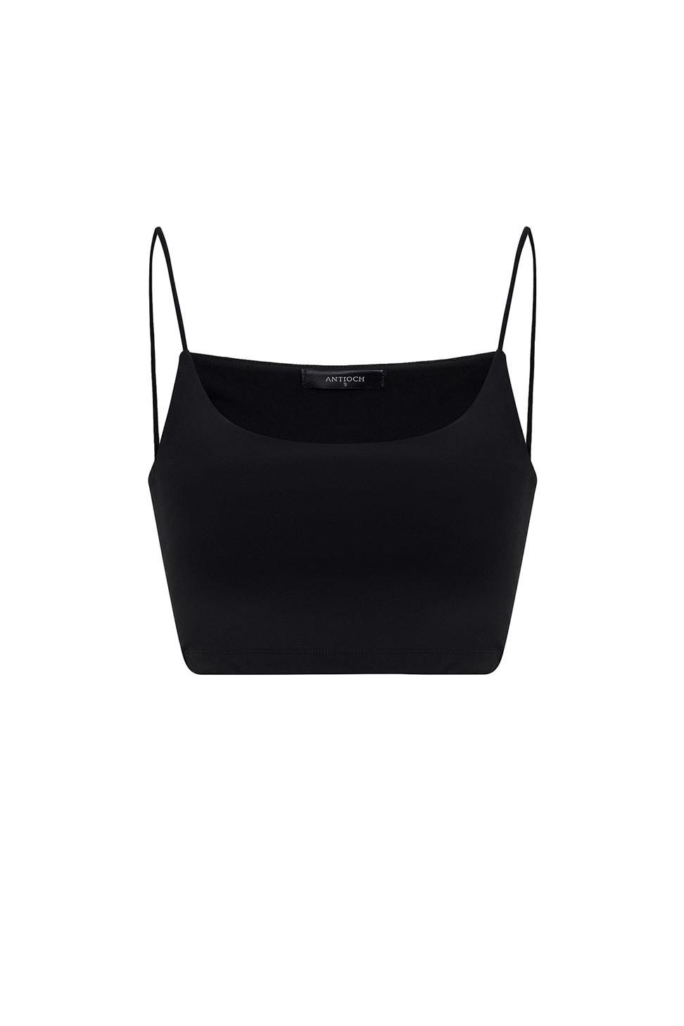 Antioch Siyah Basic Kadın Askılı Top