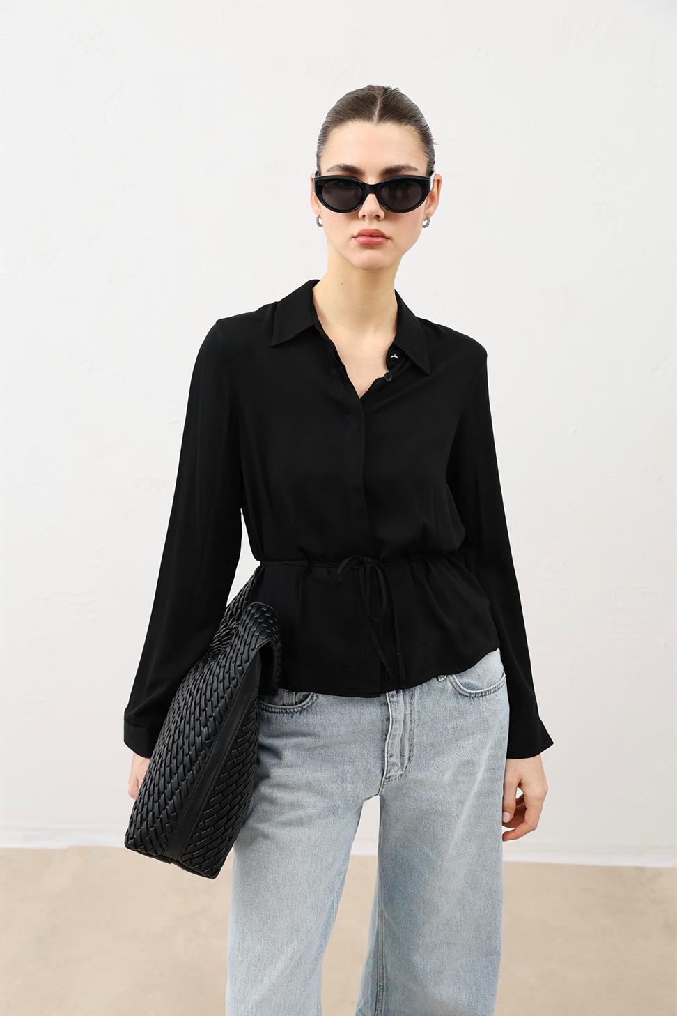 Womens Shirt with a Tie-Front