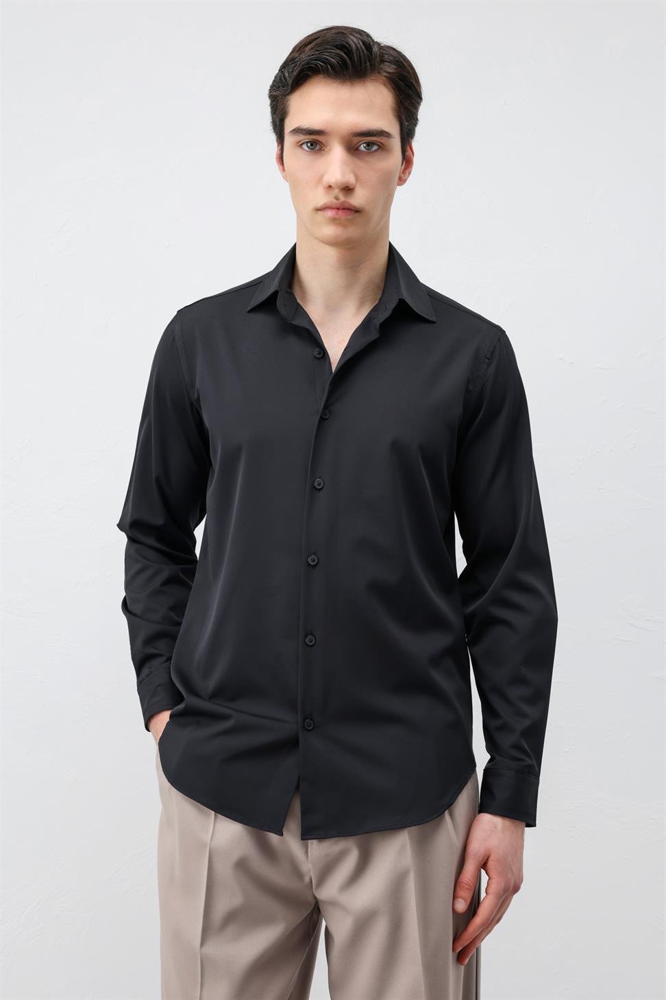 قميص رجالي من طراز Comfort Slim