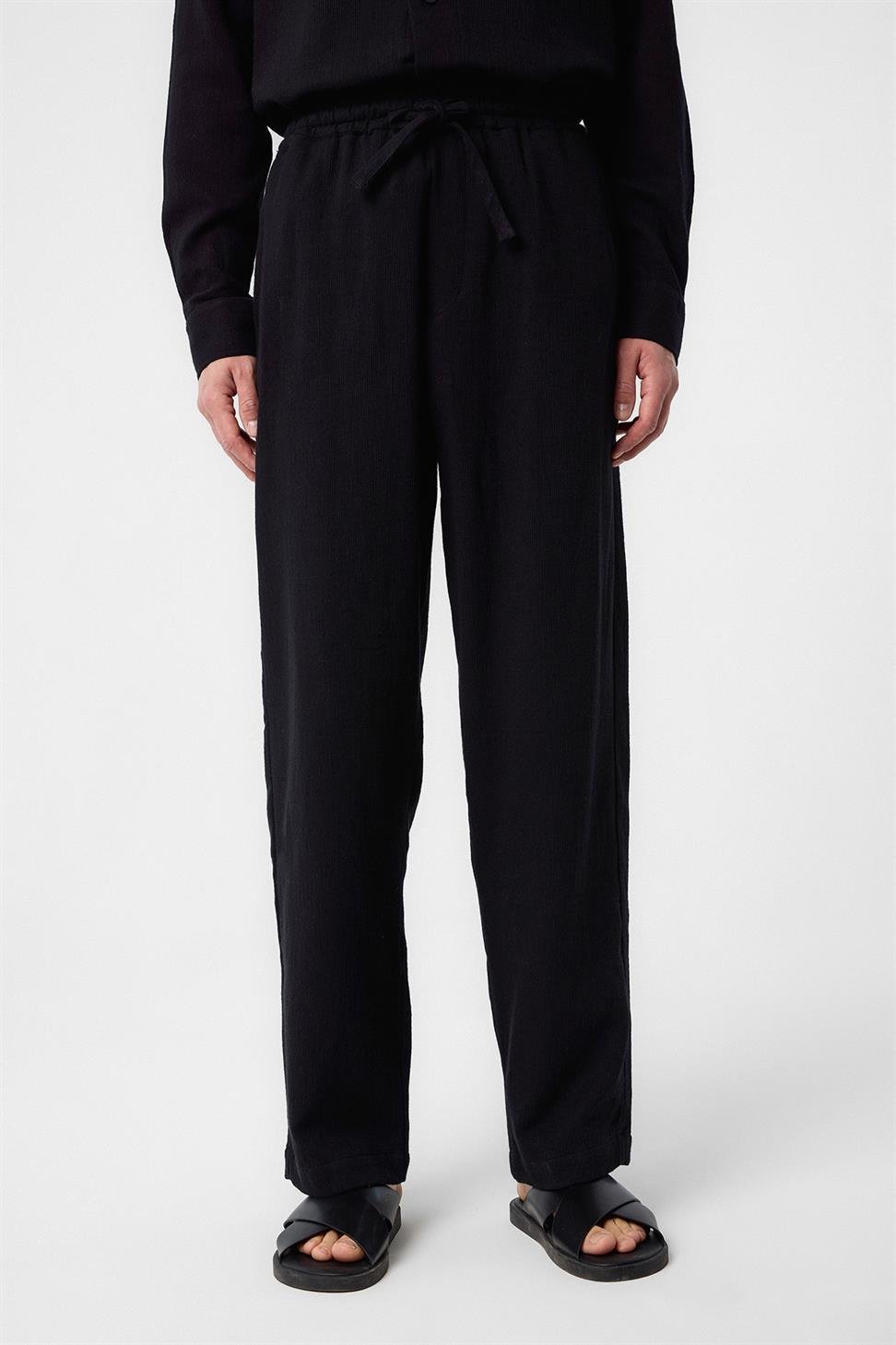 Antioch Siyah Dokulu Erkek Pantolon