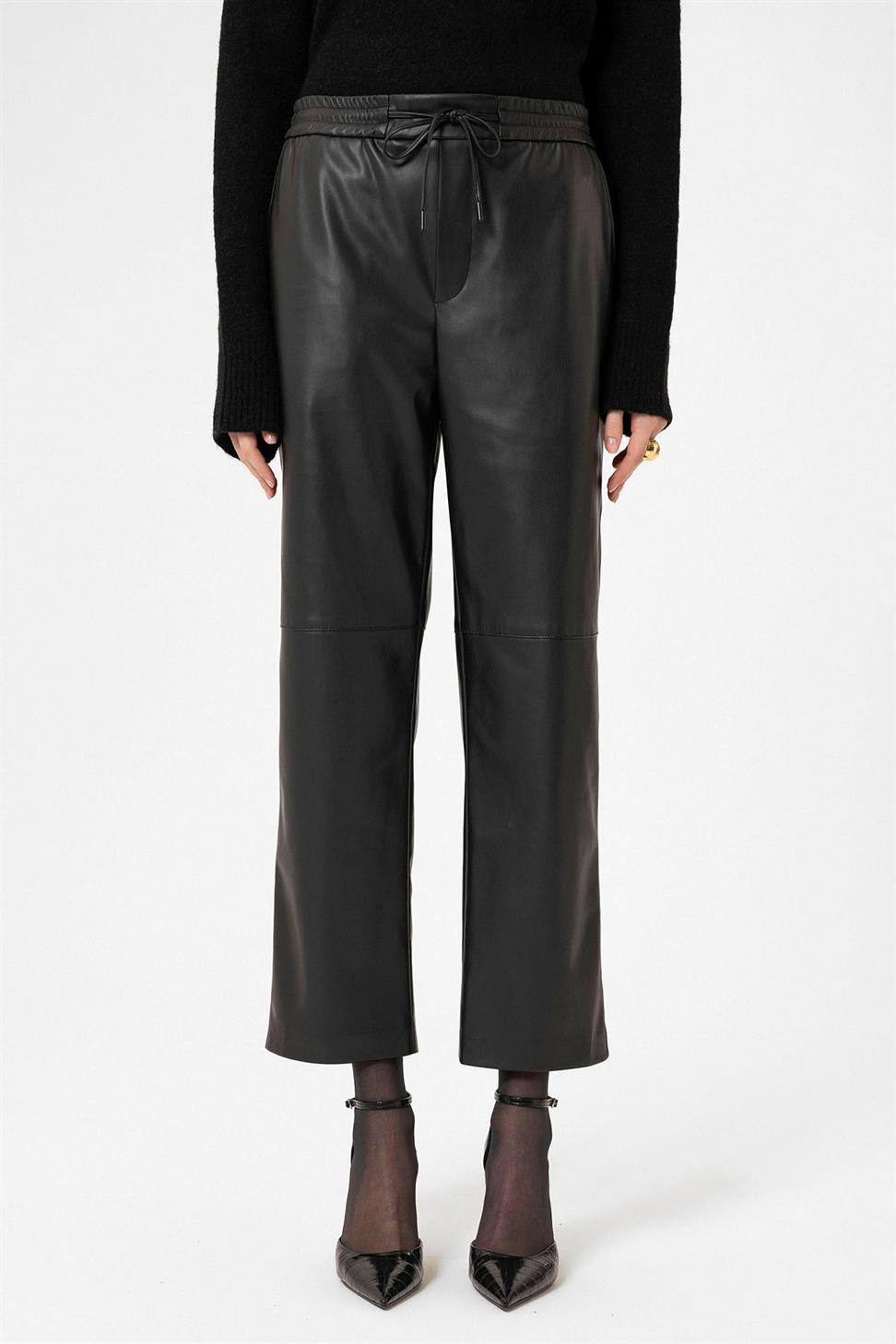 Antioch Siyah Kadın Suni Deri Pantolon