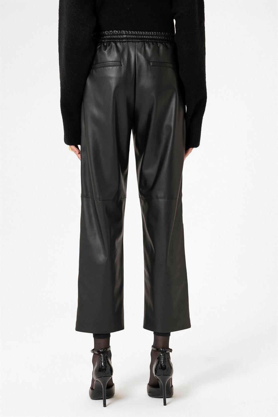 Antioch Siyah Kadın Suni Deri Pantolon
