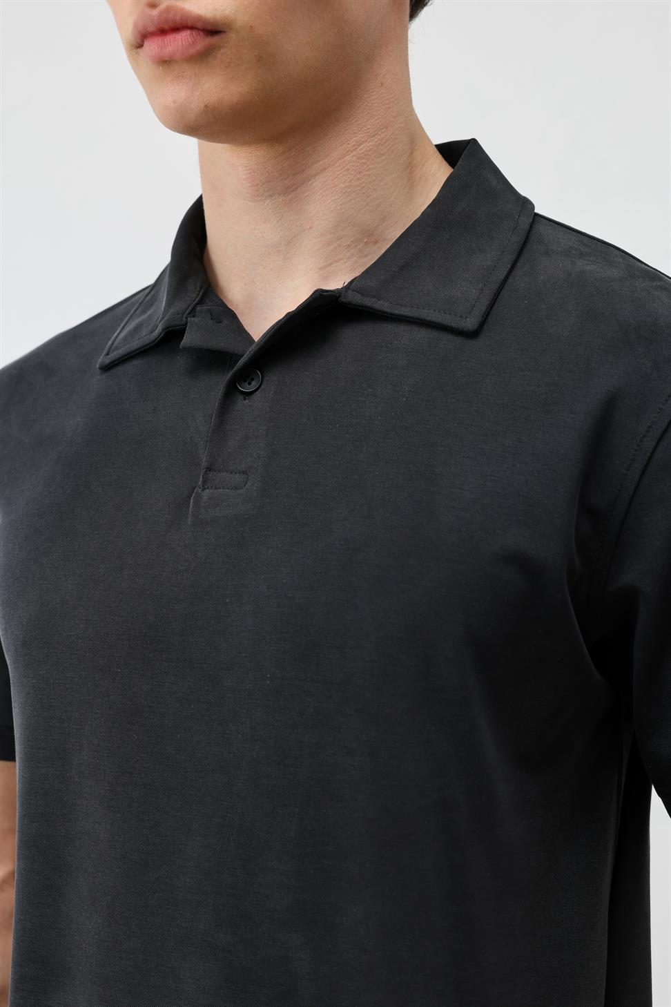 Mens Lyocell-Blend Polo Shirt