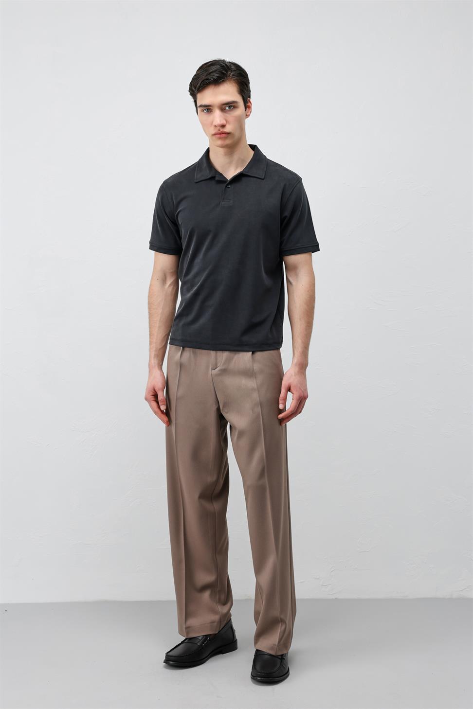 Mens Lyocell-Blend Polo Shirt